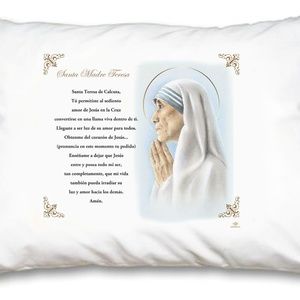 St Mother Teresa Pillow Case - Spanish Prayer